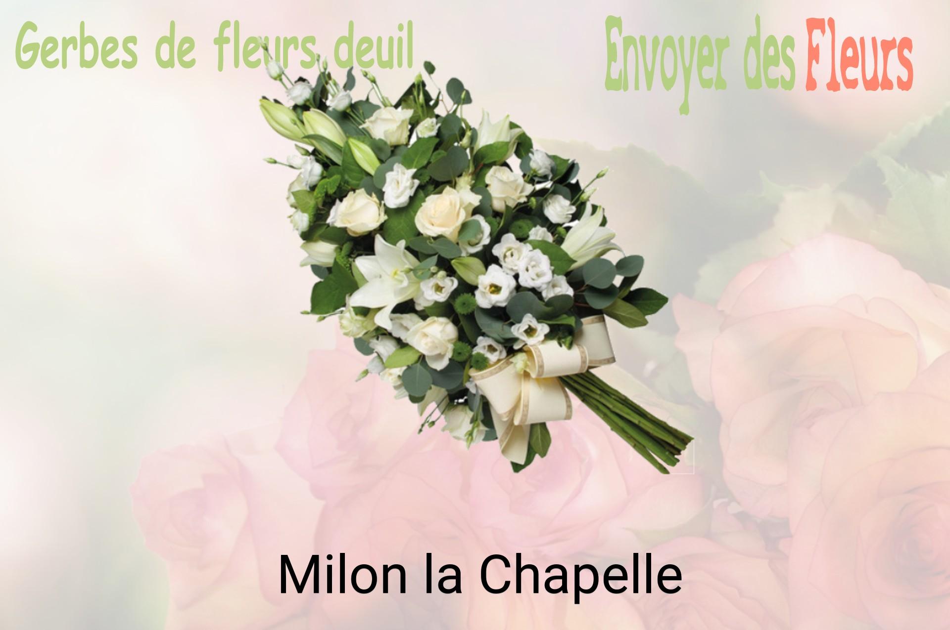 Gerbe de fleurs de deuil livrée à Milon-la-Chapelle